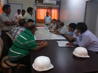2. Visit of MD/ASRL with Commissioner Rail Co-ordination/Govt of Odisha and CPM-III, RVNL to Anghul-Sukinda Rail Line site. They held a meeting with Dr A. Padhi, IAS, RDC and Sri A. Agarwal, IAS on 18 Aug 2012