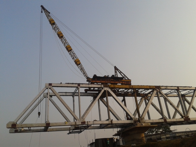 Erection of Girder BR-12 as on 18 January 2014