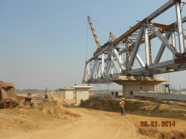 P4 To P5 Erection Work as on 18 January 2014