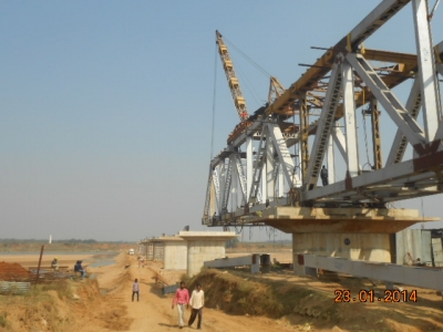 P4 To P5 Erection Work as on 18 January 2014