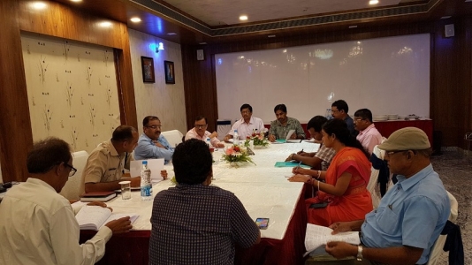 MD/ASRL Holding Meeting with District Collector and Superintendent of Police, Jajpur on Land Acquisition Matter and Police Arrangements for the Project Work