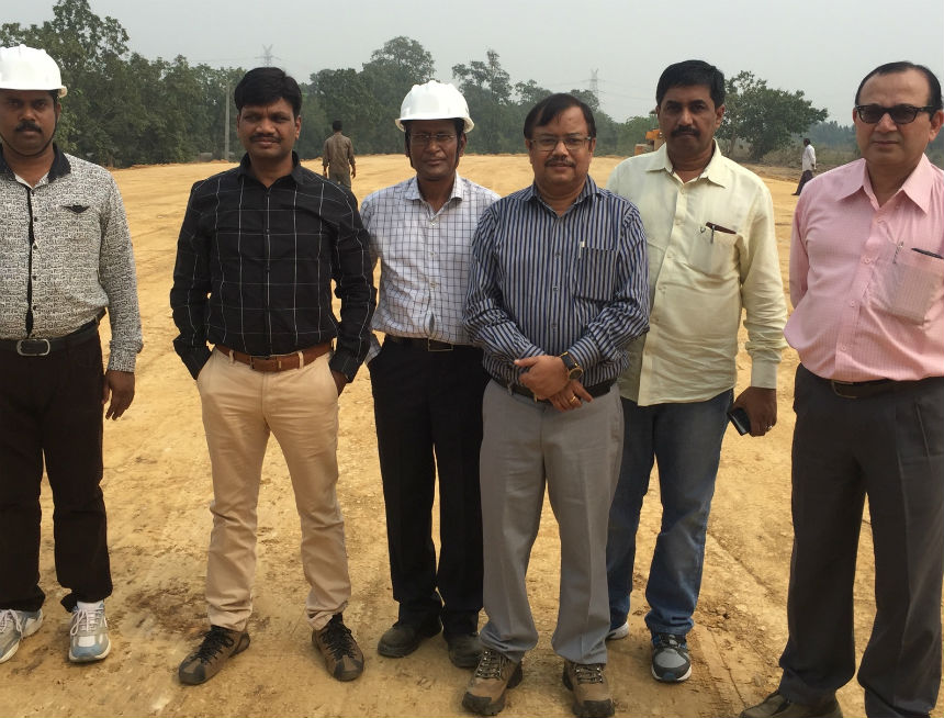 Visit of Sri D.K. Samantray, MD/ASRL along with Sri S.K.Patra, CPM/III/RVNL/BBS inspected the work-in-progress of Angul-Sukinda new rail-line on dt 16.11.2015. MD made review of the progress to expedite the works. It is expected that after the harvesting period, the work-speed will pick up the pace